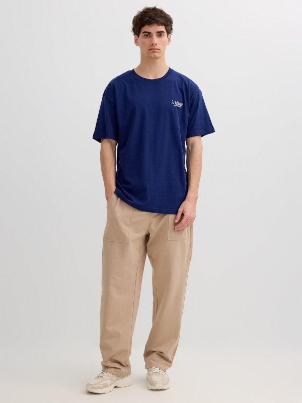 Camiseta Whitehall azul vista general frontal