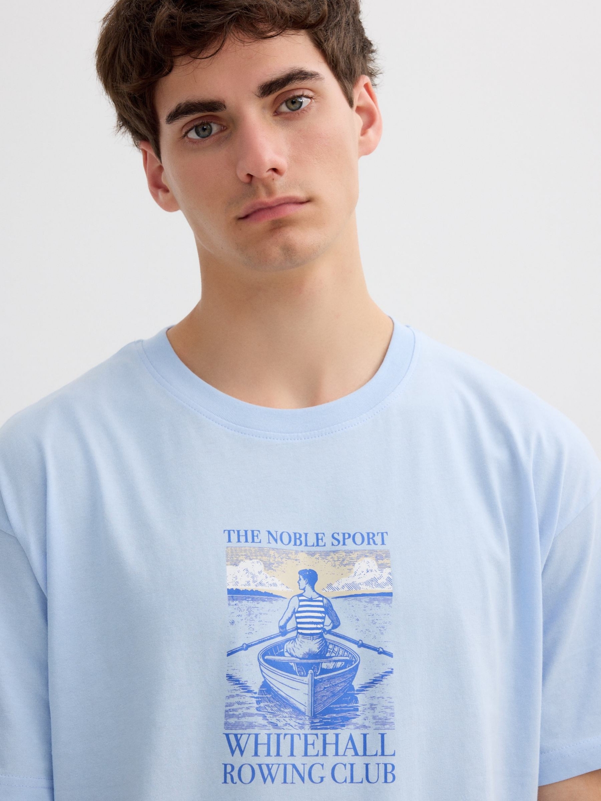 Nautical Club Printed T-shirt light blue detail view