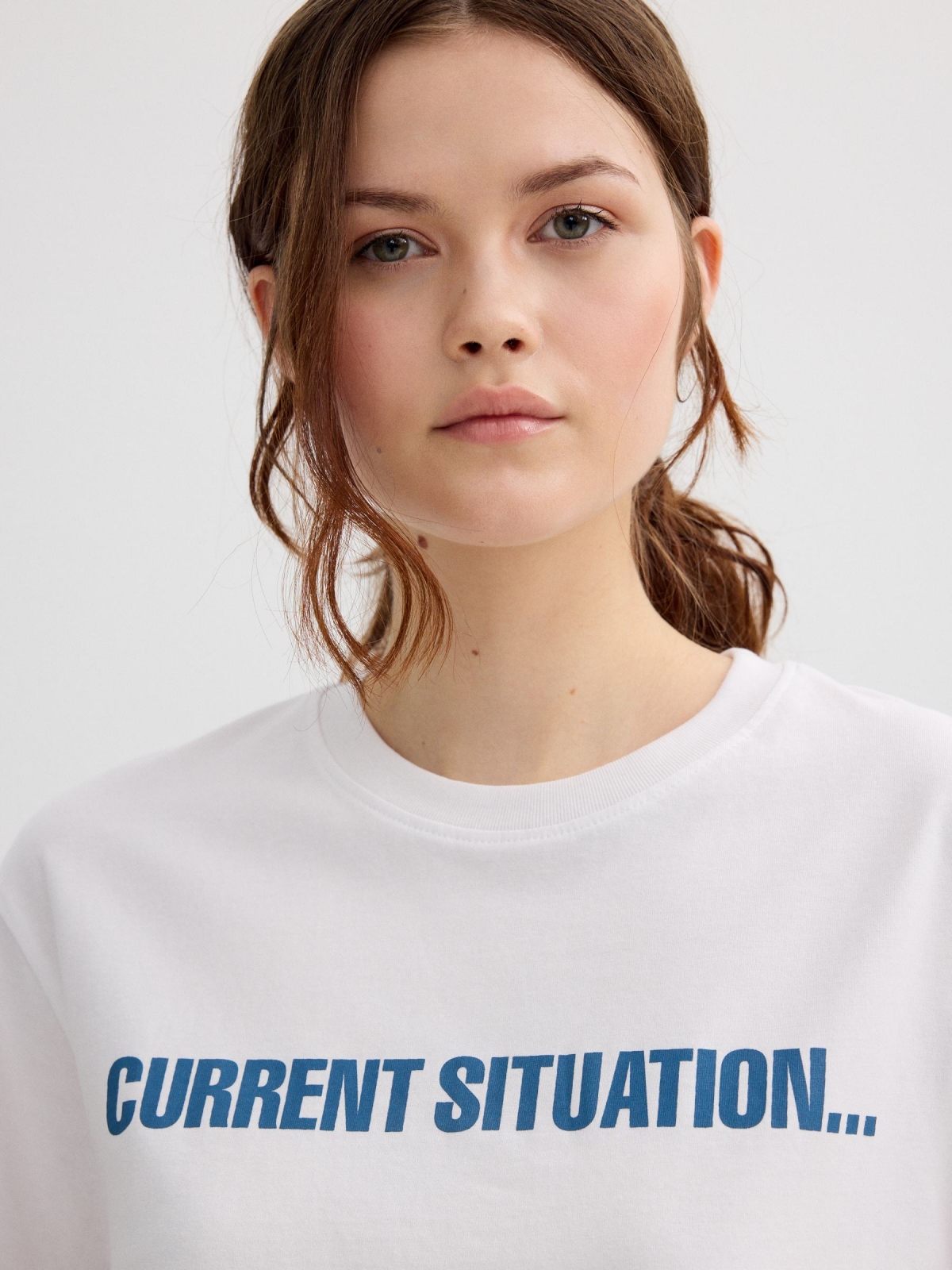Current Situation T-shirt white detail view