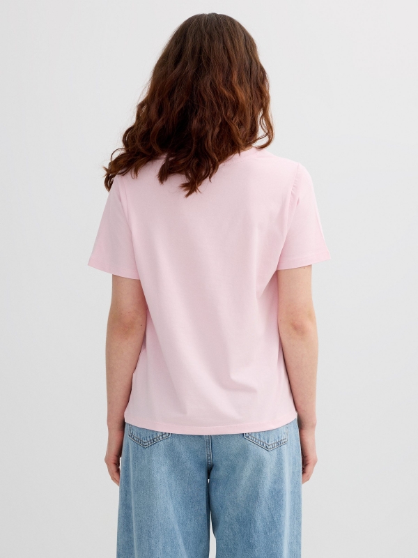 Le Marais casual t-shirt light pink middle back view