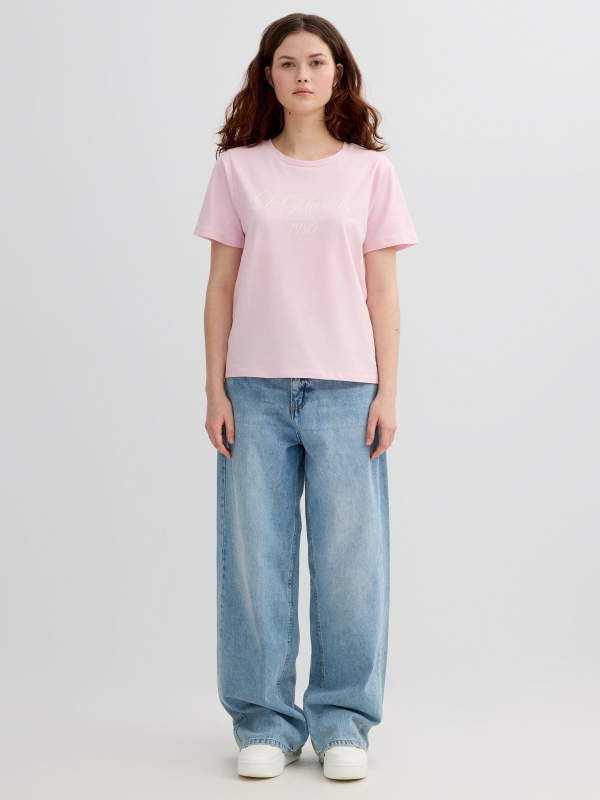 Le Marais casual t-shirt light pink front view