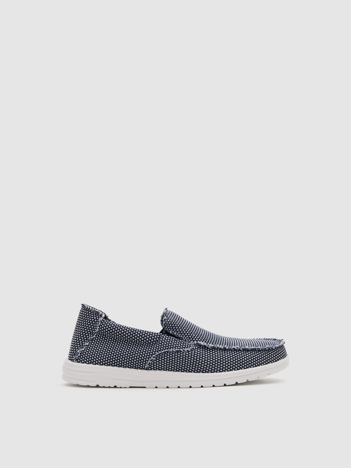 Canvas and nylon sport loafers