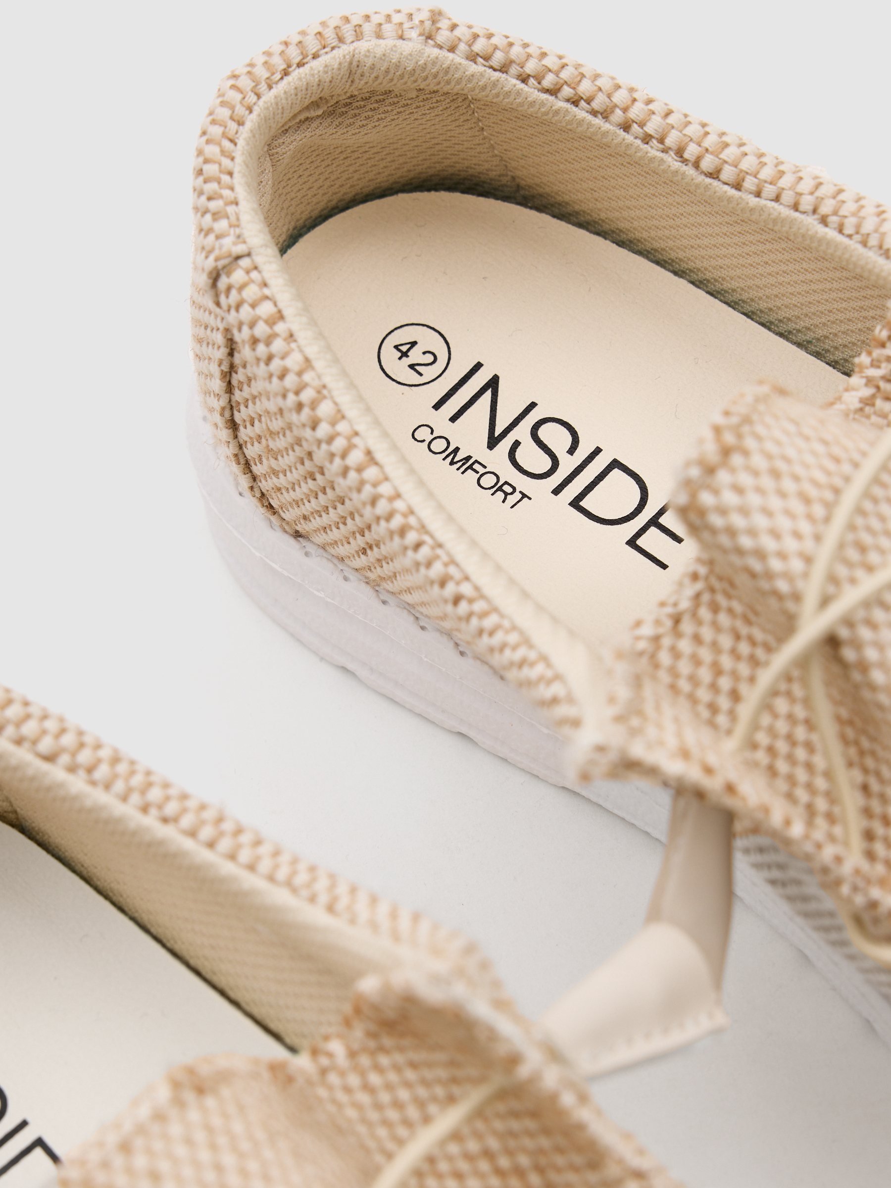 Beige canvas sports sand