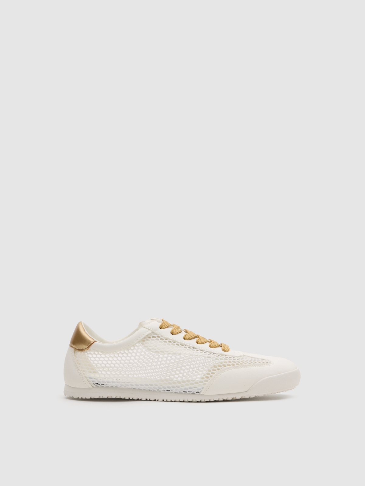 Zapatillas de lona bordada blanco