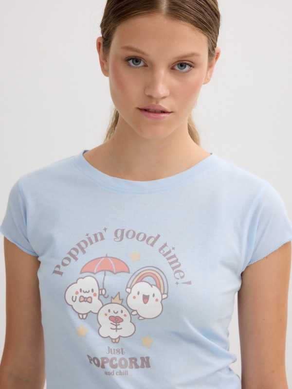 Cotton pajamas off white detail view