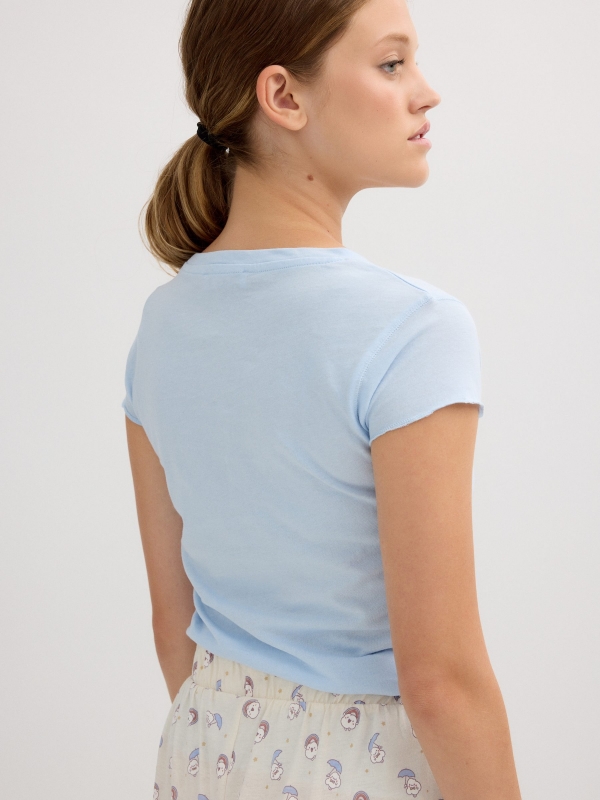 Cotton pajamas off white detail view