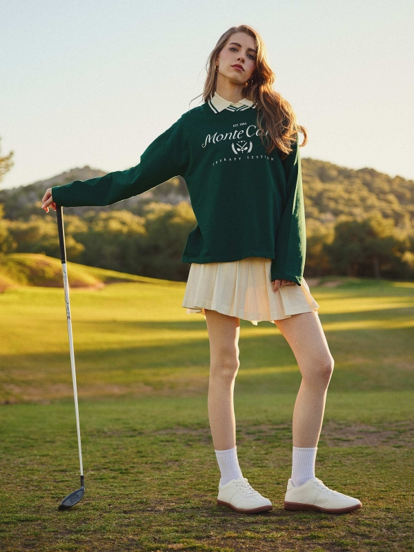  Pleated skort off white