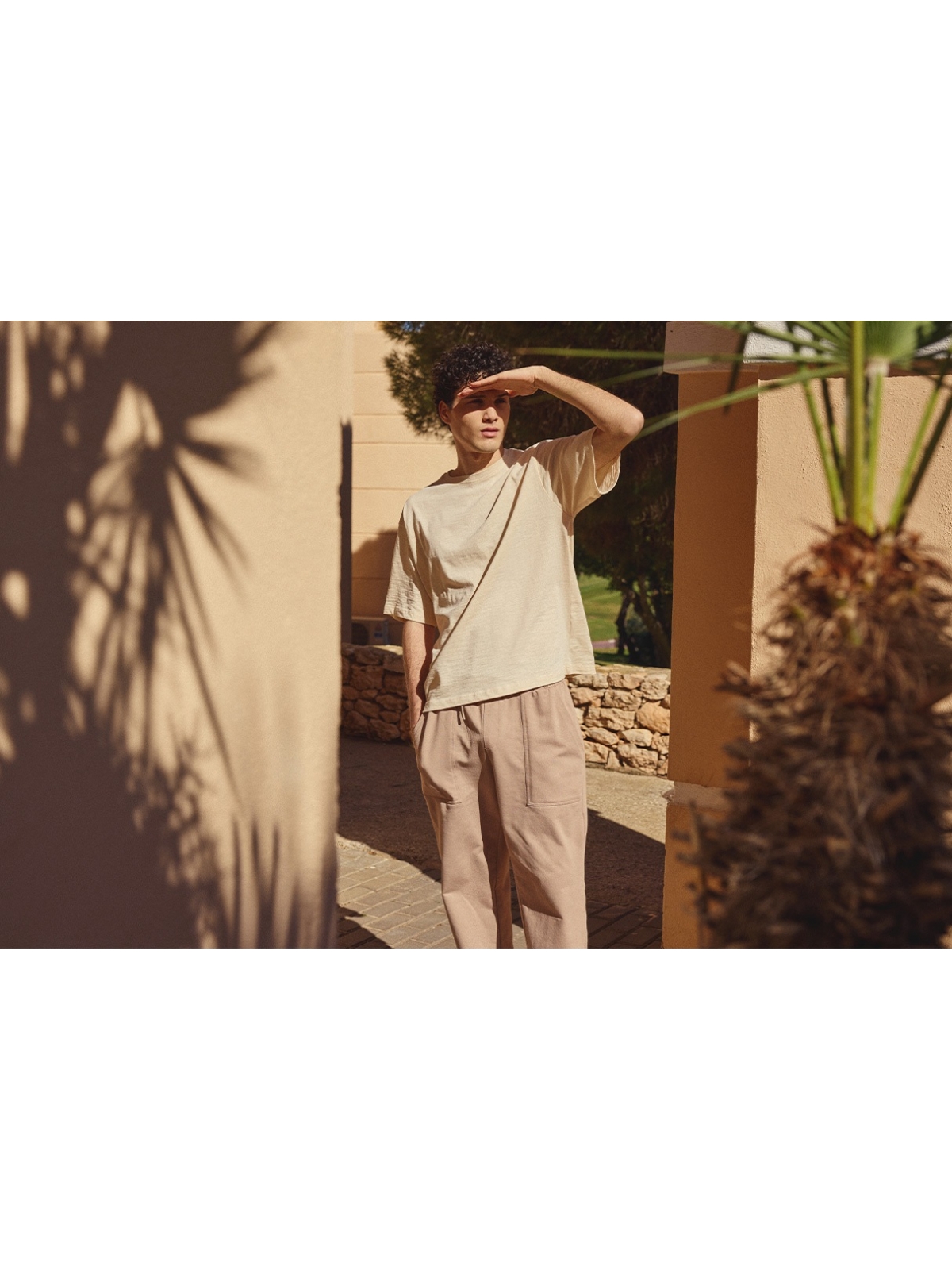 %NewExtra% Jogger felpa bolsillos beige