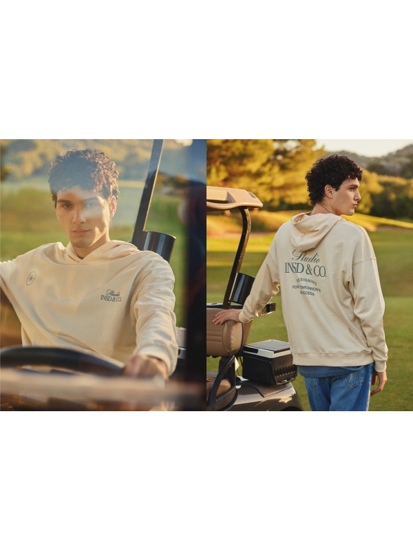  Fleece hoodie off white