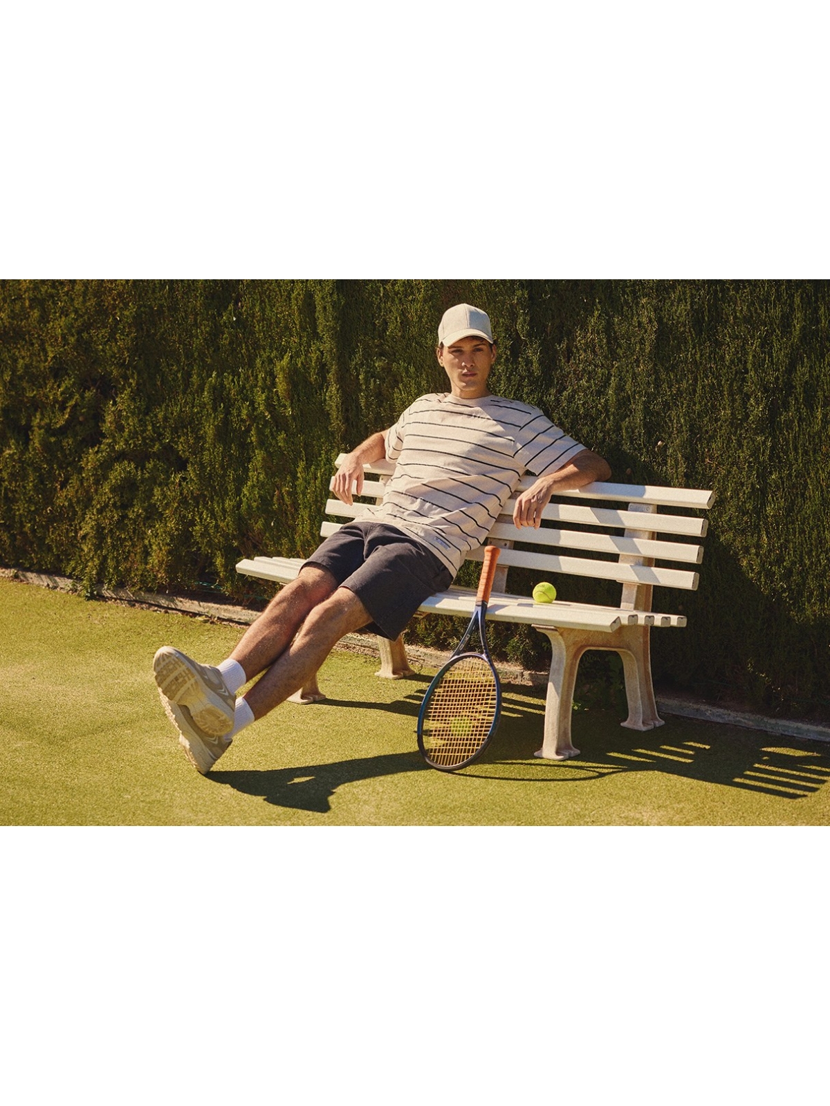 %NewExtra% Sports fleece Bermuda with drawstrings black