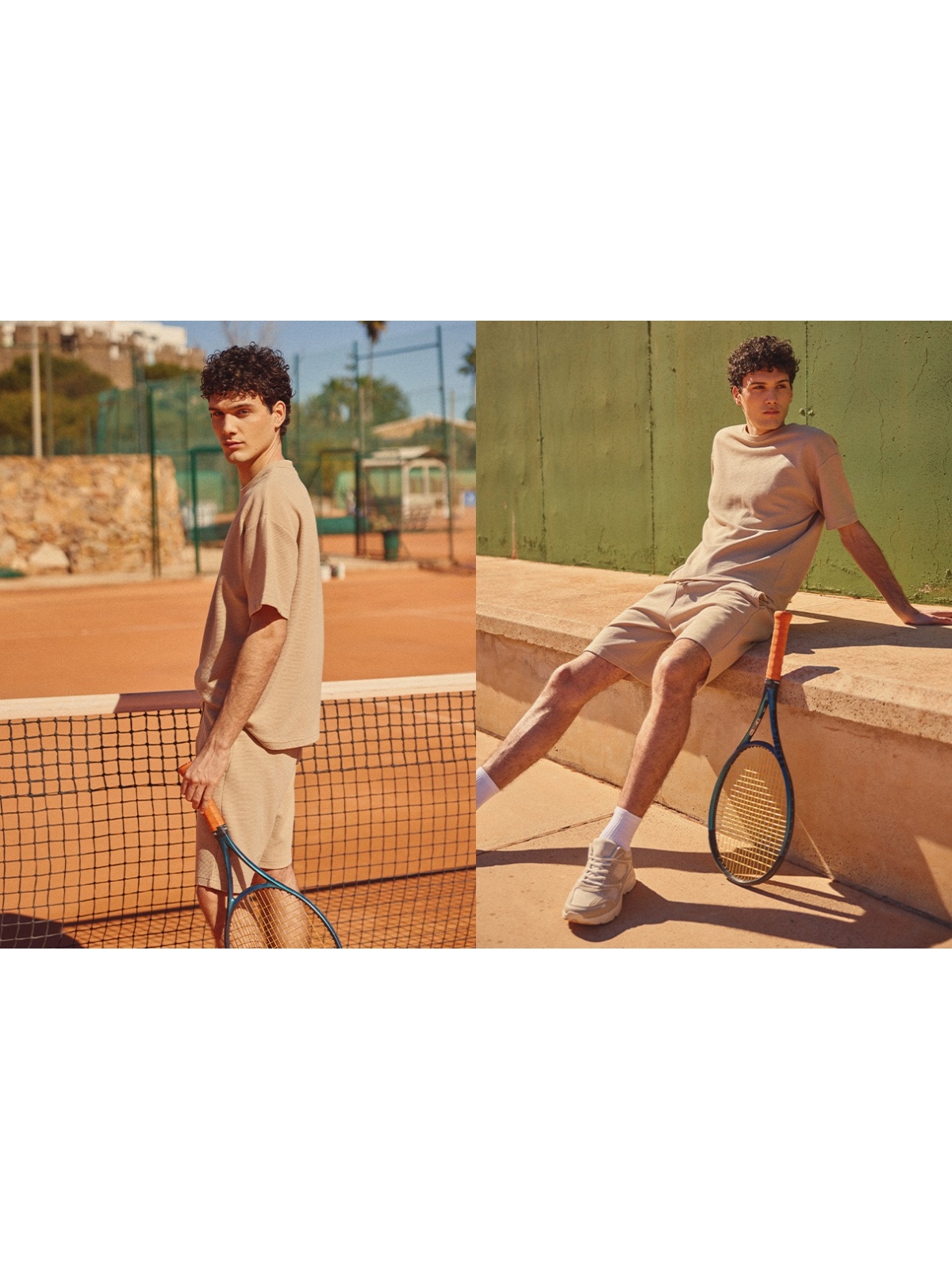 %NewExtra% Basic short-sleeve t-shirt beige