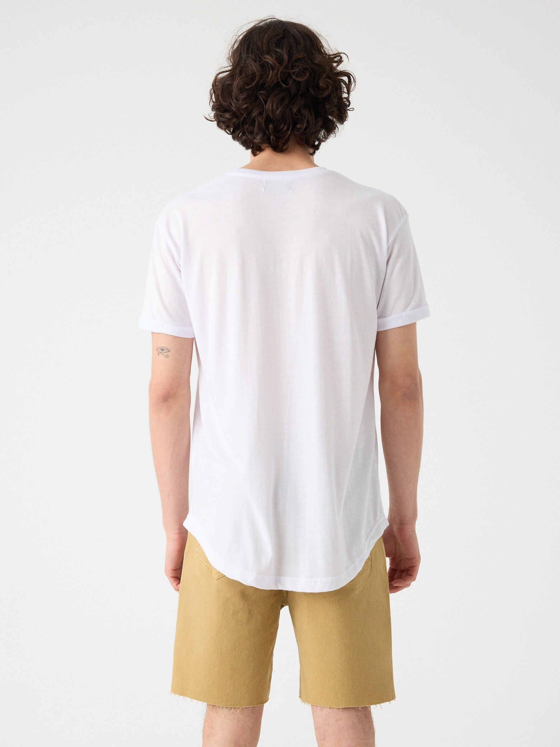 Bermuda denim cinco bolsillos camel vista media frontal