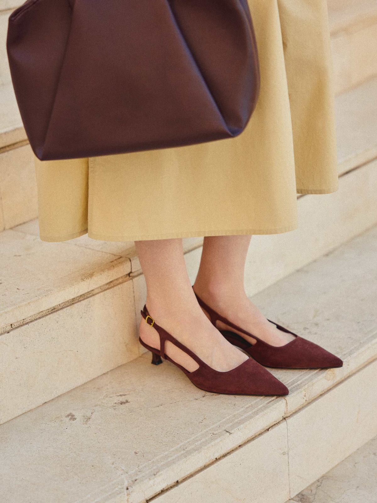 Strappy faux leather sandal