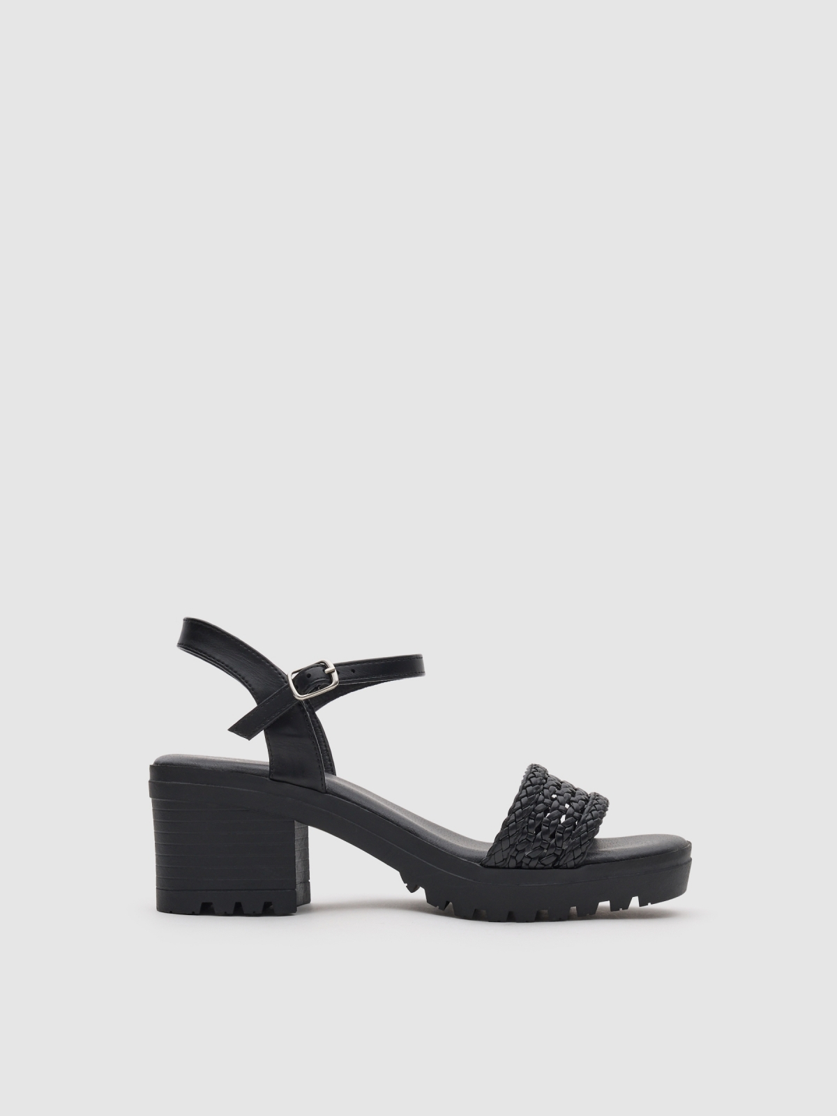 Platform sandal with straps