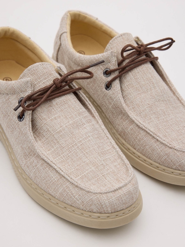 Casual canvas sports sand detail view