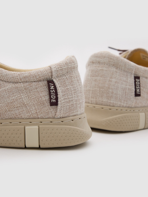 Casual canvas sports sand detail view