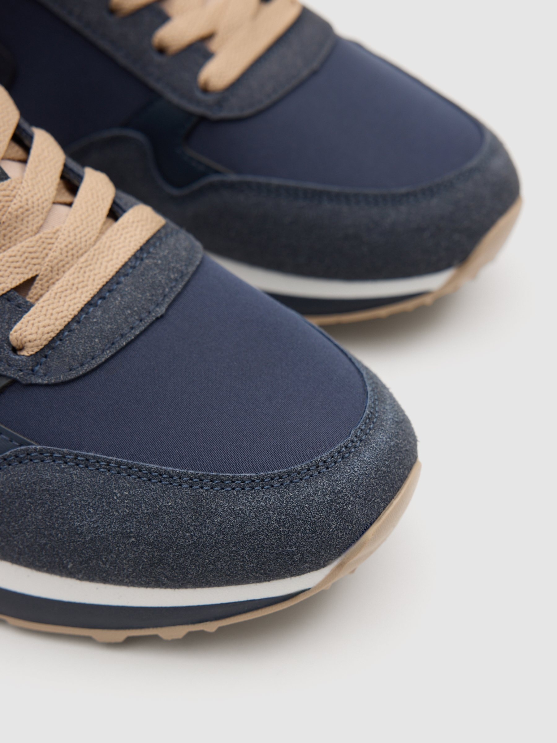 Tênis de corrida de nylon combinados azul