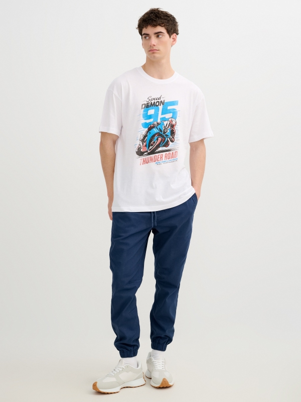 Speed Demon T-shirt white front view