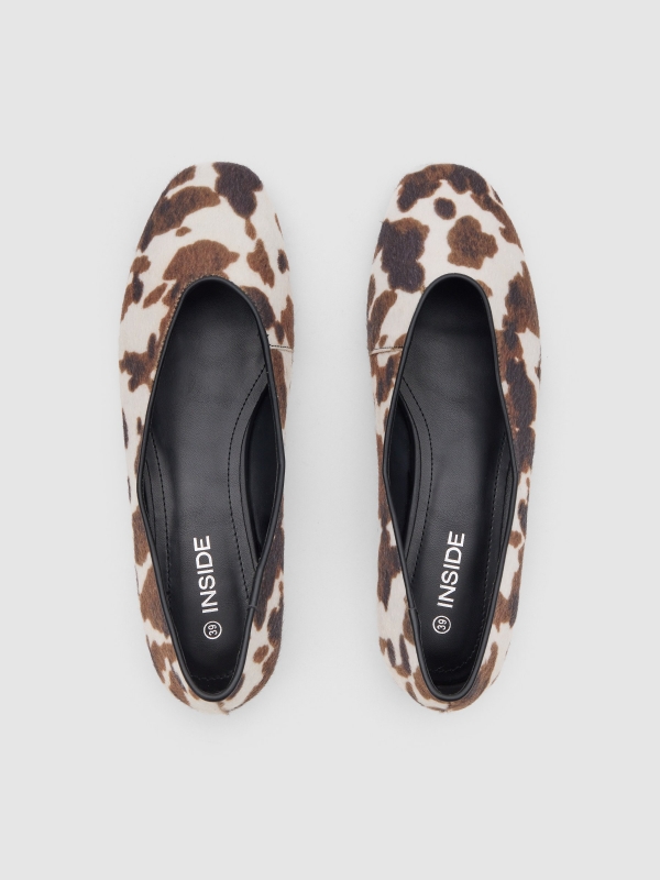 Sabrina laço animal print multicolorido vista detalhe