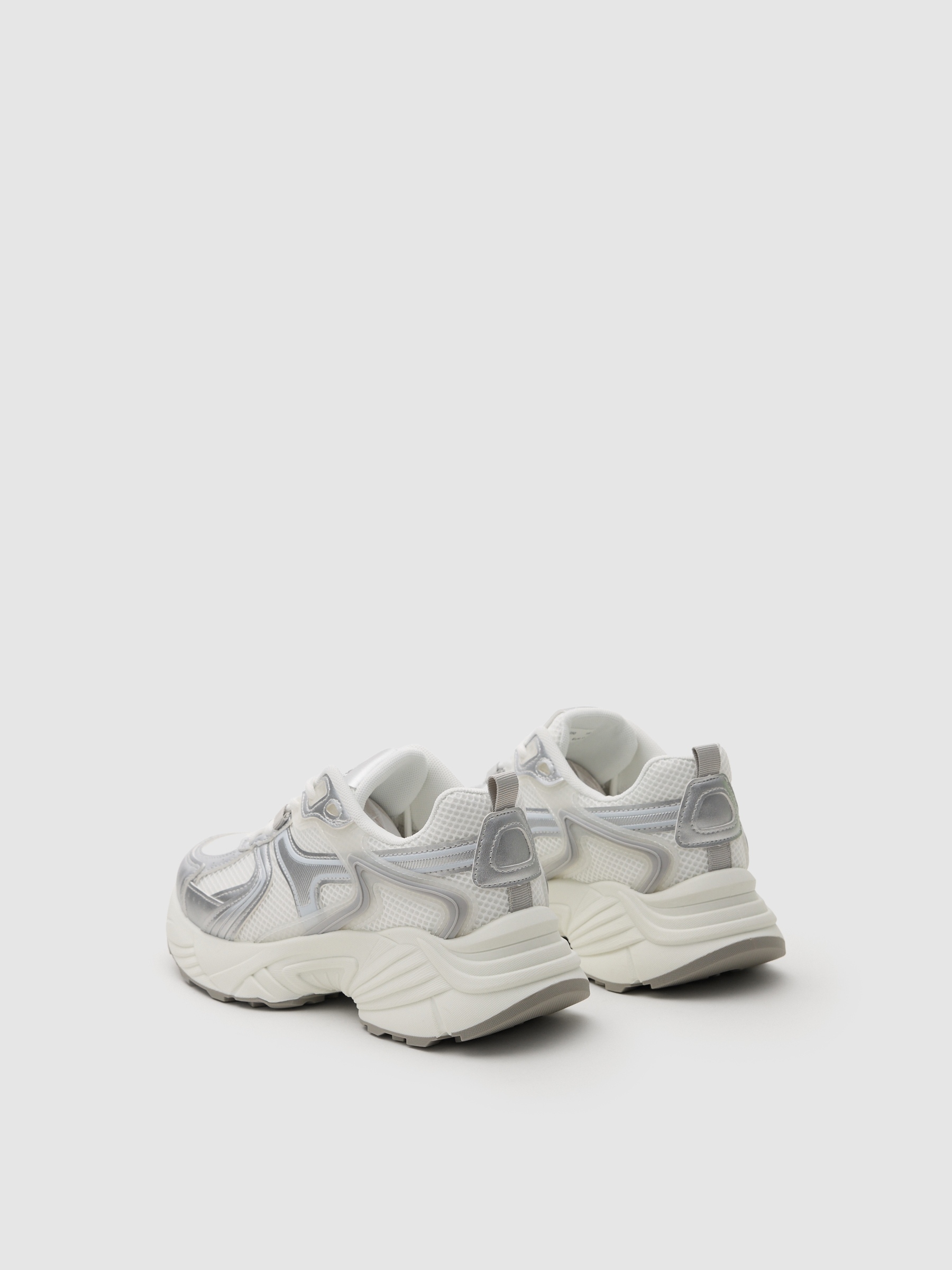 Tênis combinados corrida nylon branco