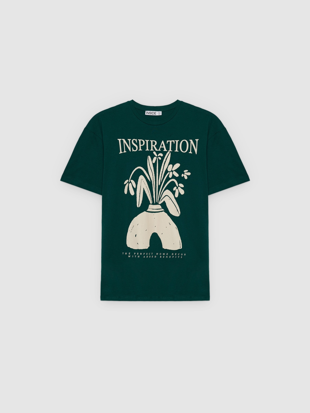 %Pto% Camiseta Inspiration verde oscuro vista frontal