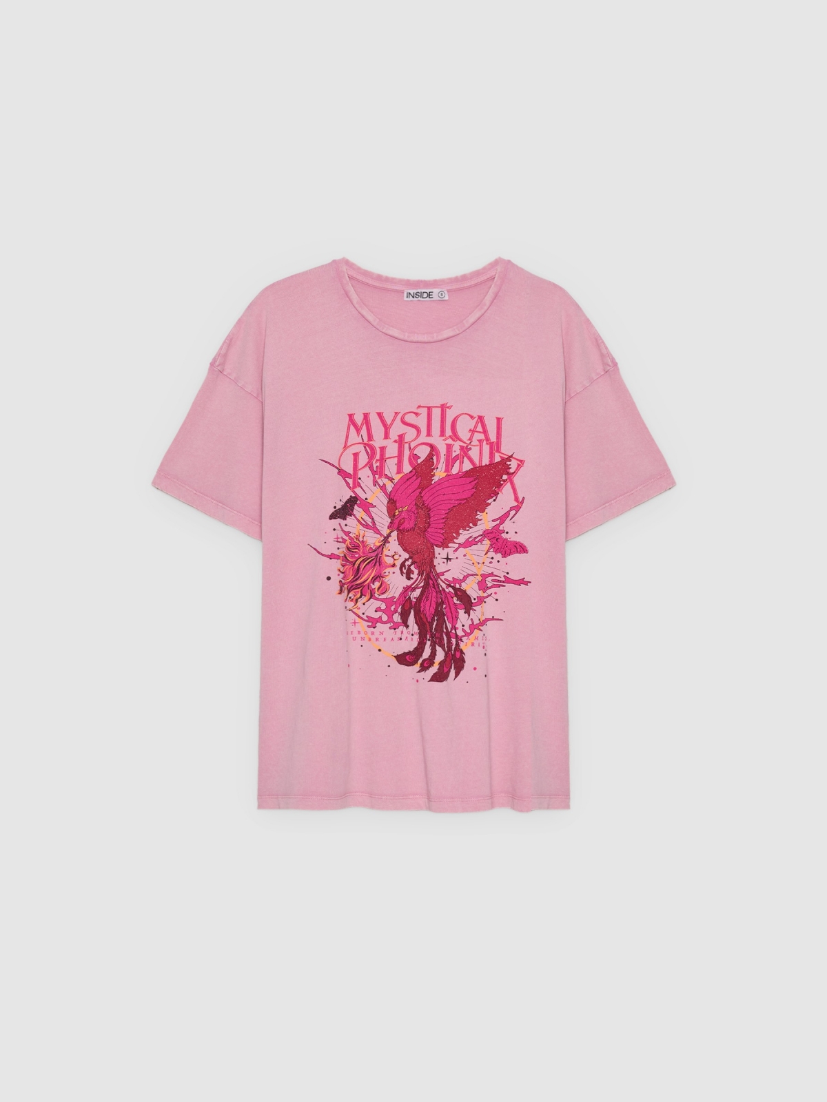 %Pto% Camiseta oversized rosa púrpura pastel vista frontal