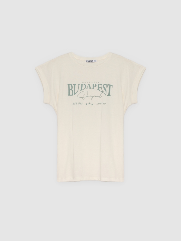  Budapest sleeveless shirt off white front view