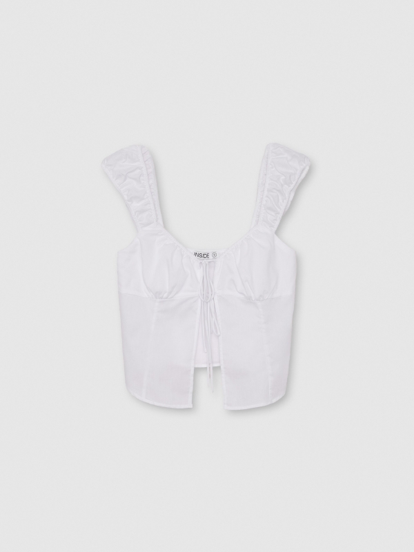  Top tirantes lazada blanco roto vista frontal