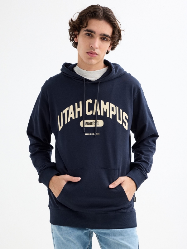 Sudadera University azul marino