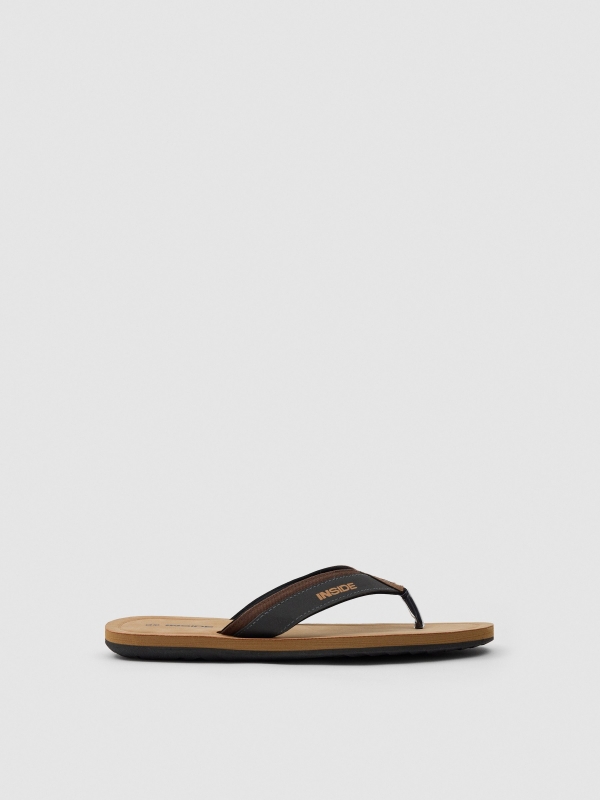 Combined sandal dark brown