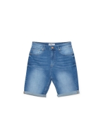 %Pto% Bermudas denim slim azul vista frontal