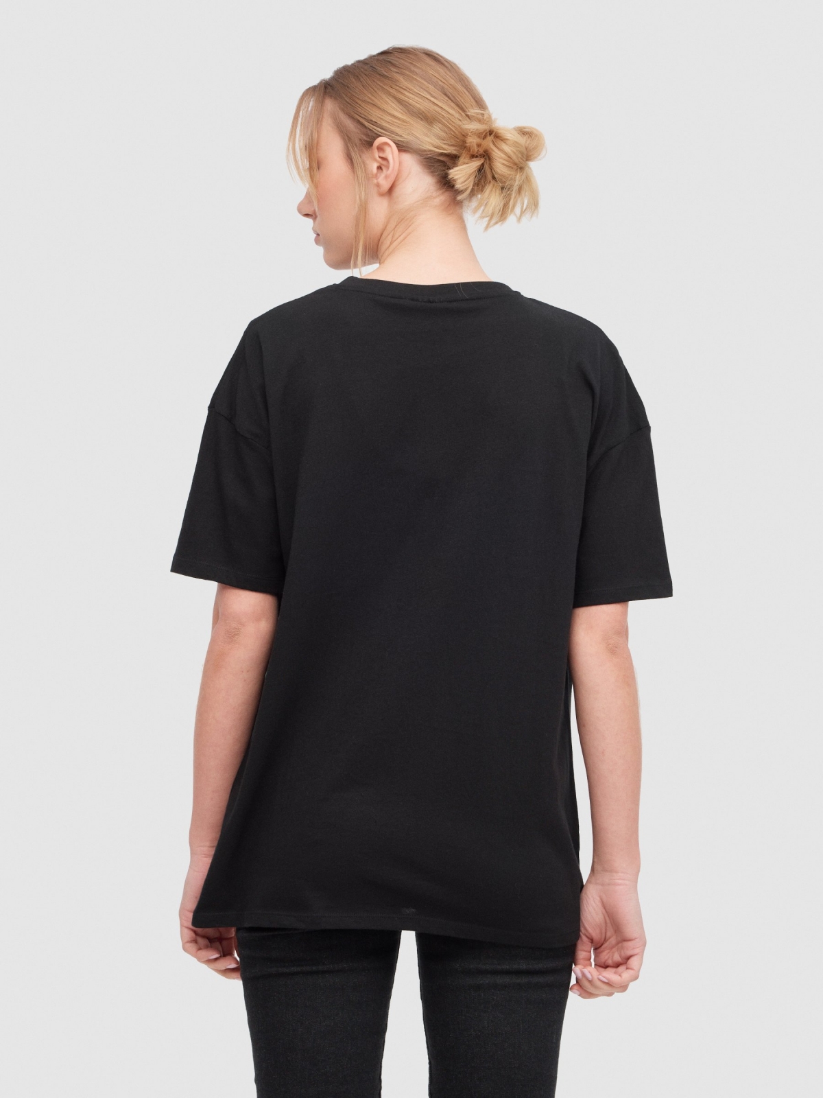 Minnie oversize t-shirt black middle back view