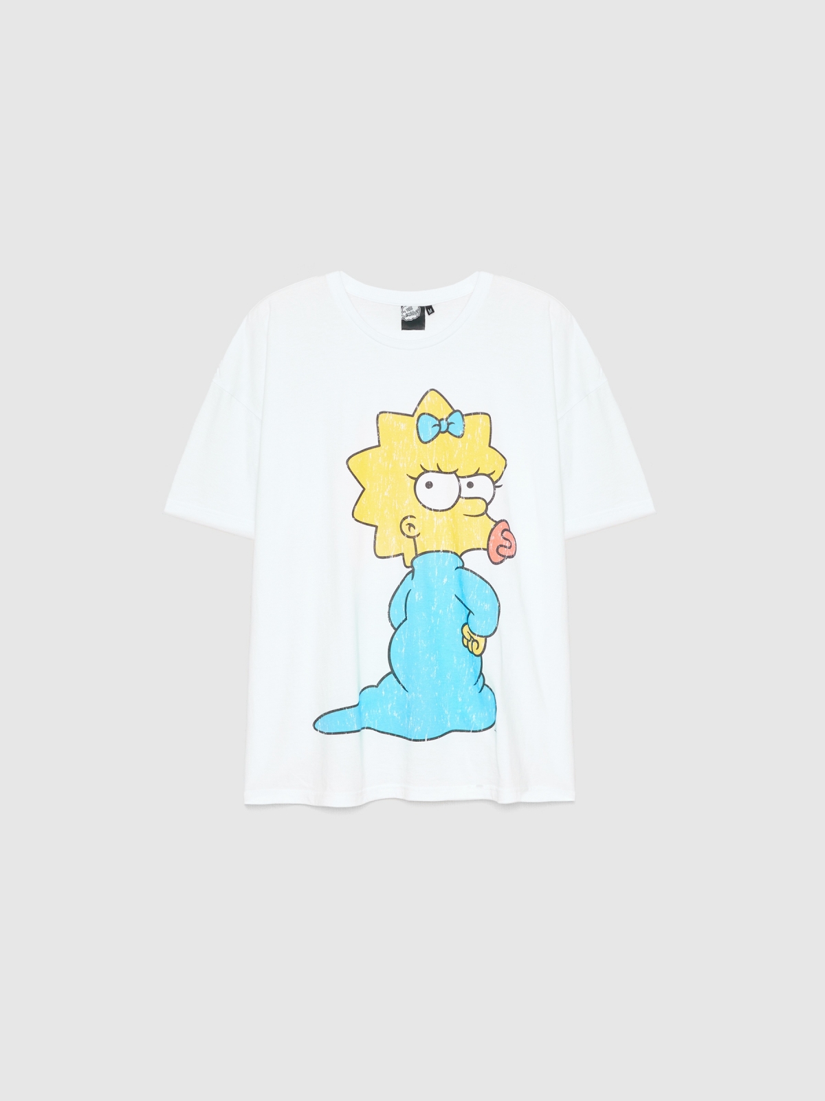 %Pto% Maggie Simpson oversize t-shirt white
