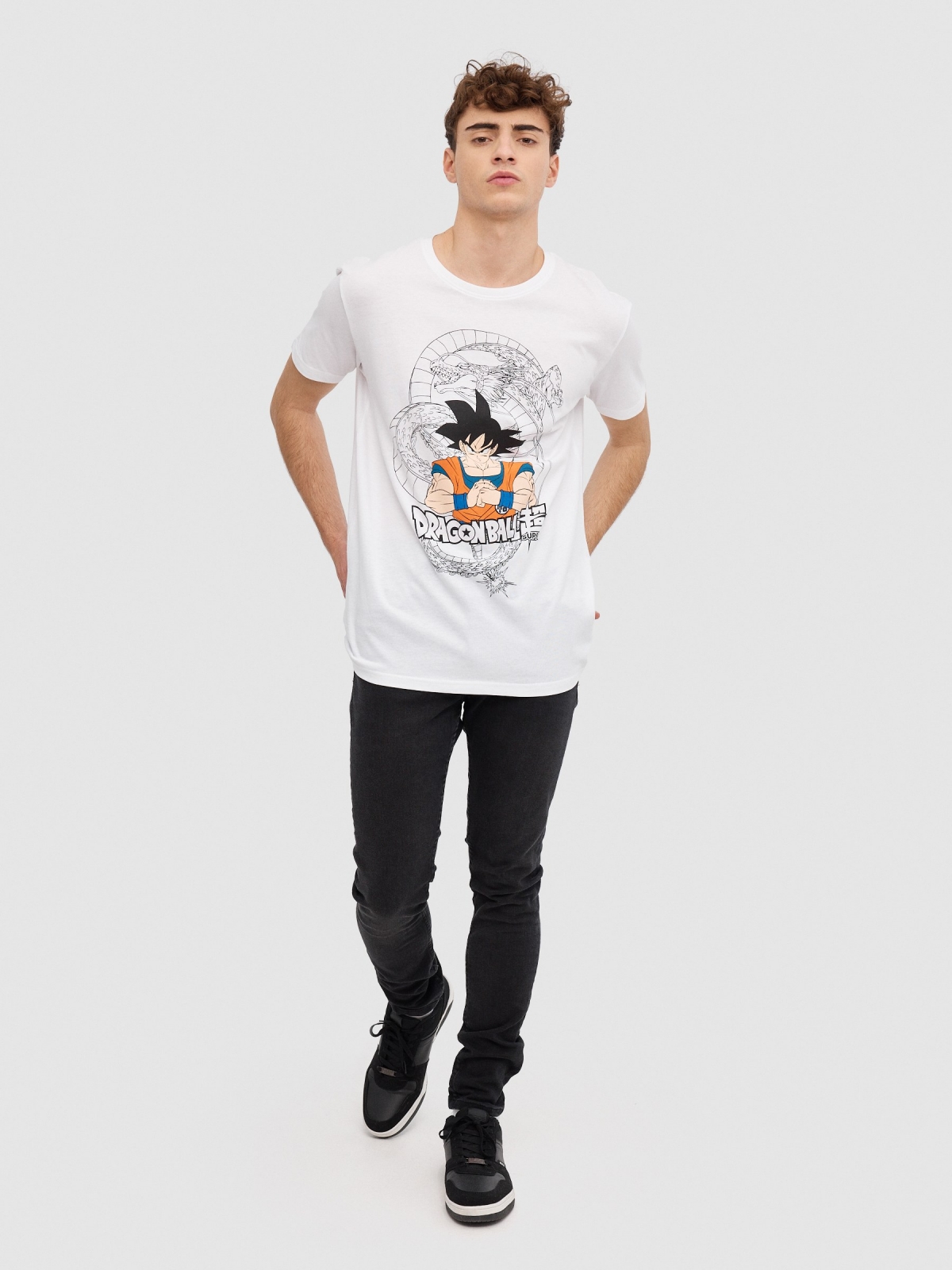 Dragon Ball Super t-shirt white general front view