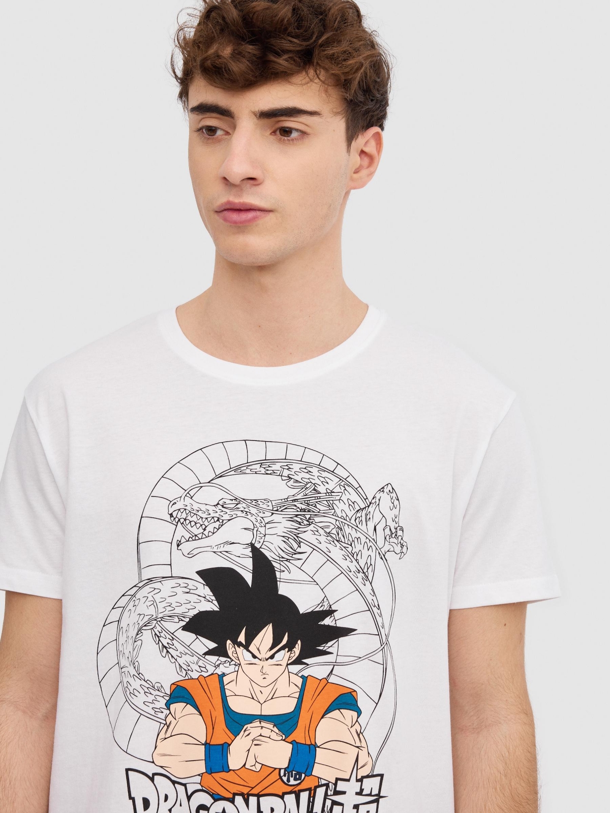Dragon Ball Super t-shirt white detail view