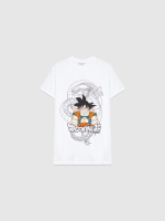 %Pto% T-shirt Dragon Ball Super branco vista frontal