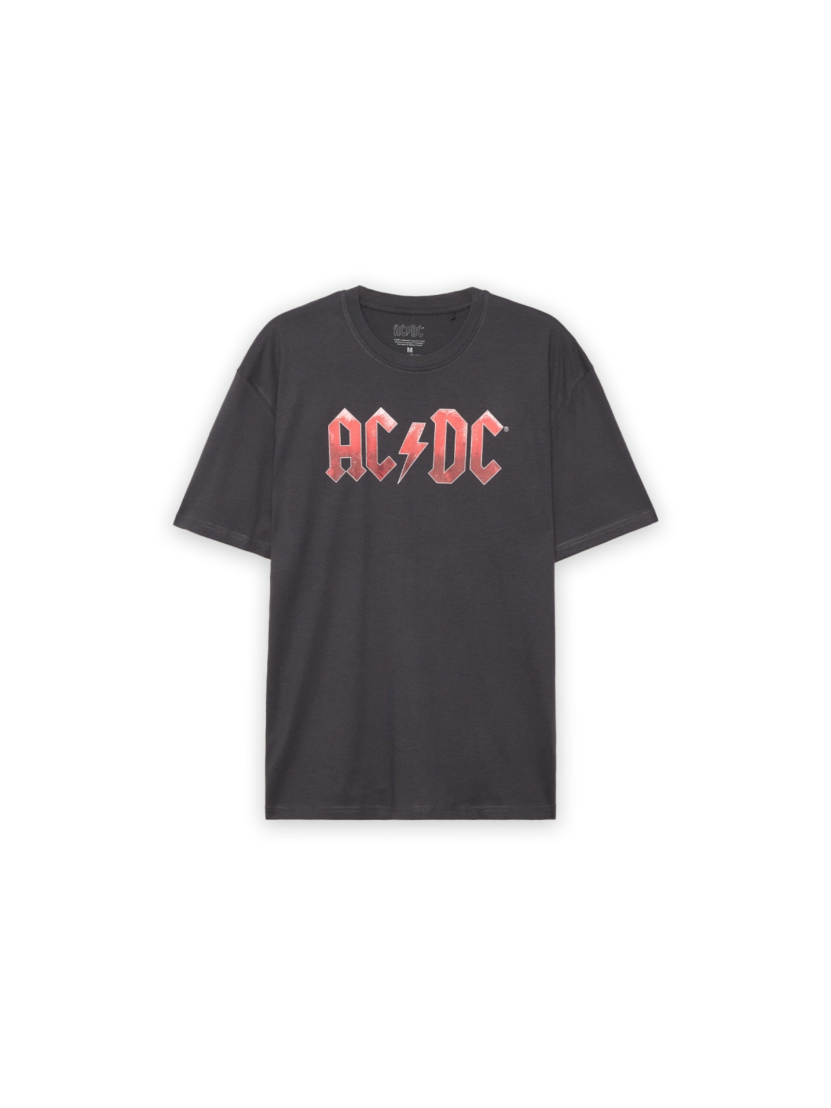 %Pto% Camiseta AC/DC gris oscuro vista frontal