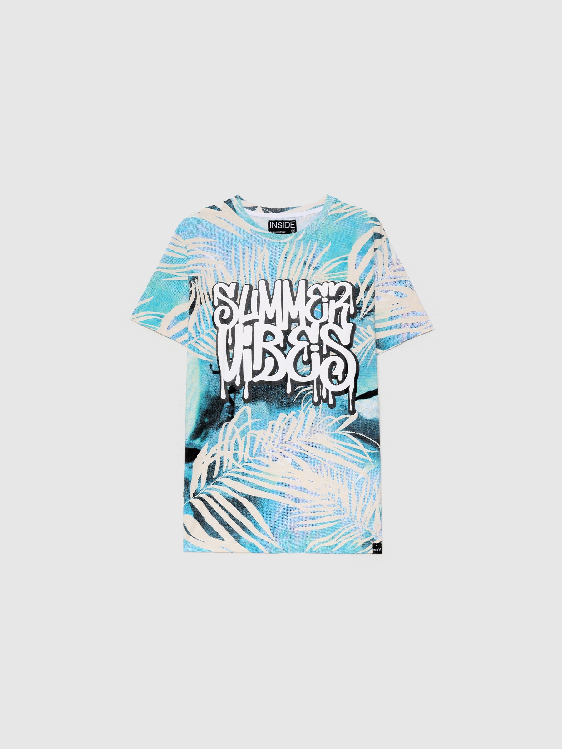 Camiseta Surf blanco vista media frontal