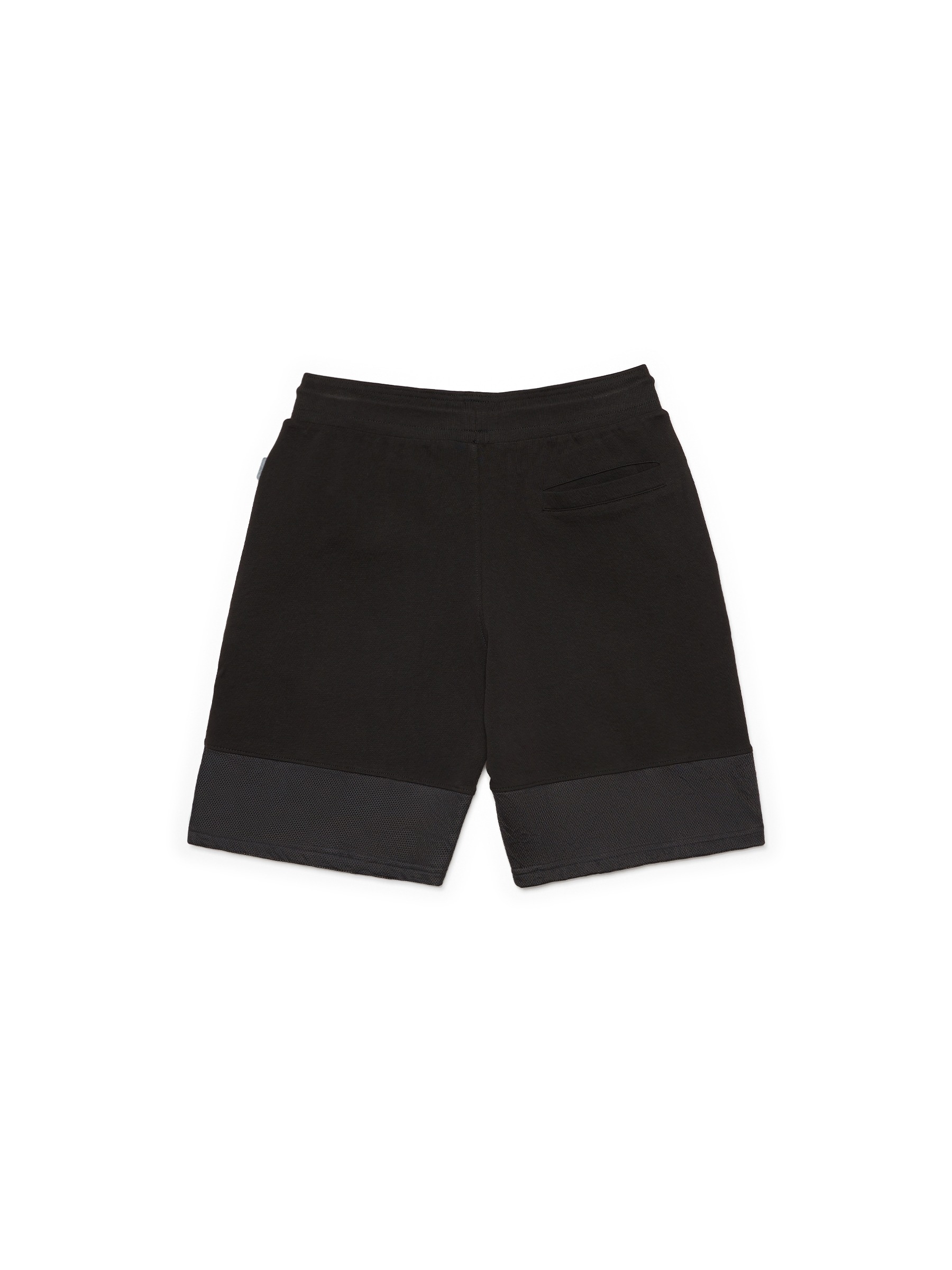 Bermuda jogger felpa negro vista media frontal