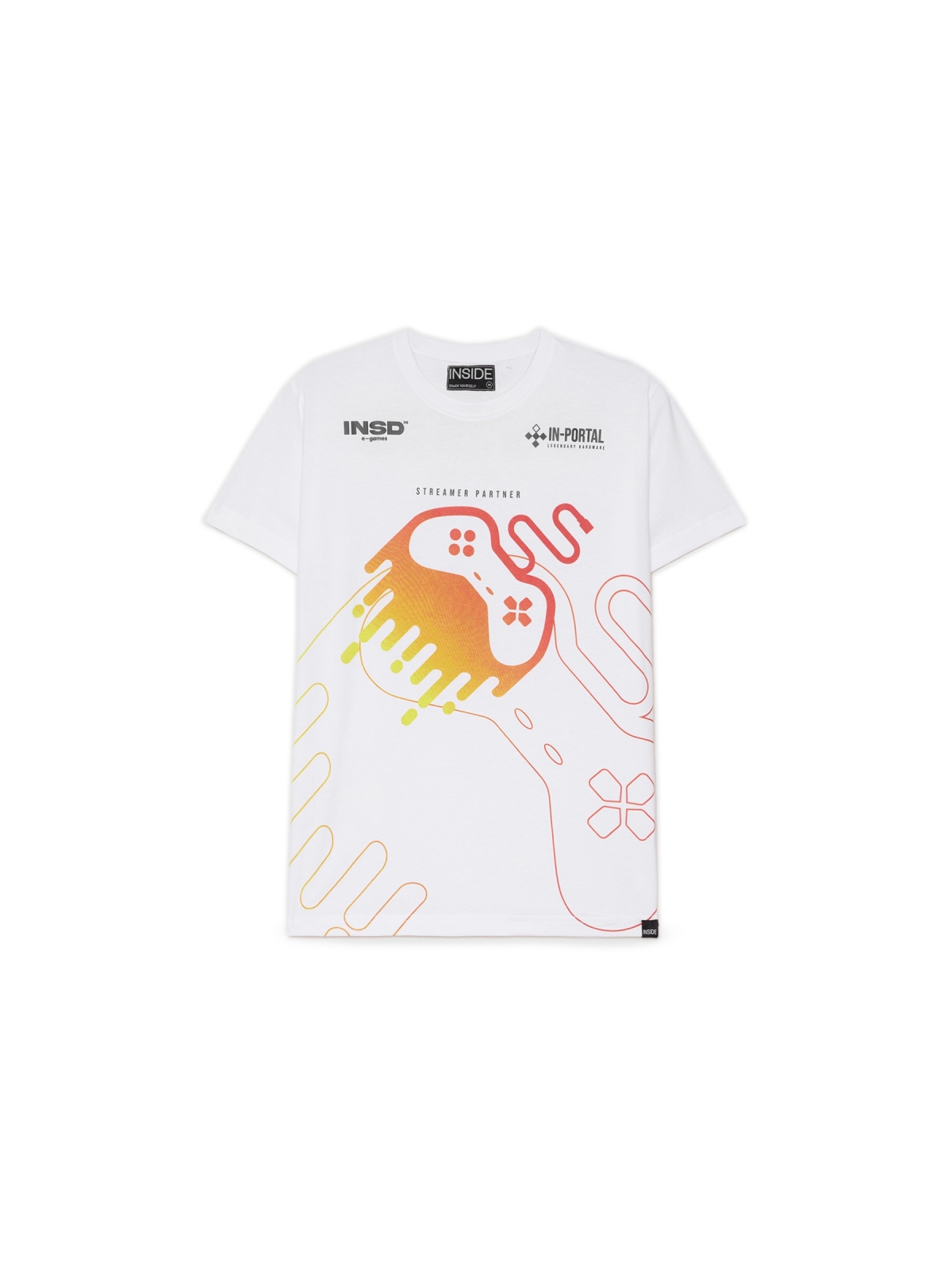 %Pto% Camiseta Gamer blanco vista frontal