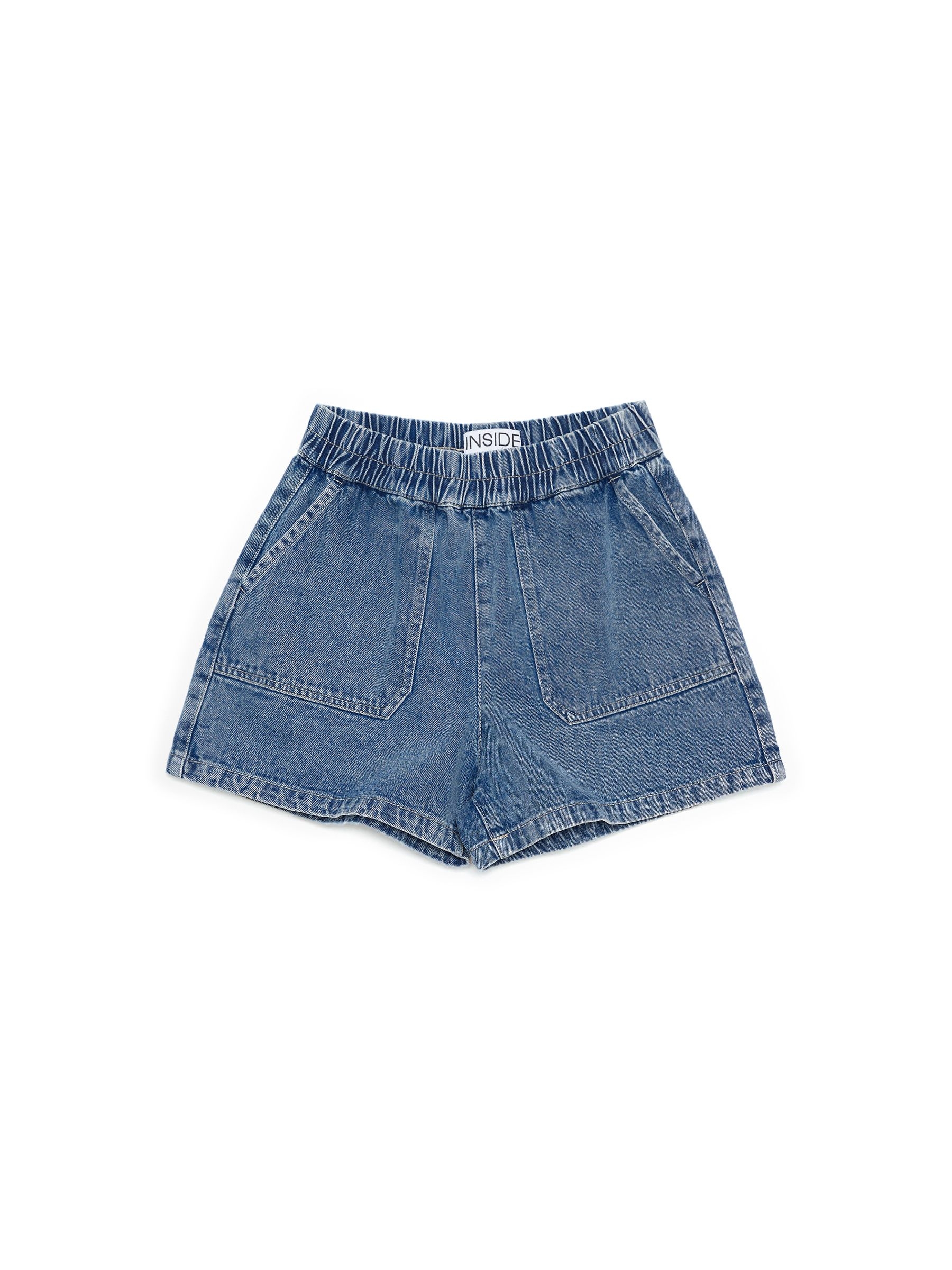 Short denim ligero azul vista media frontal