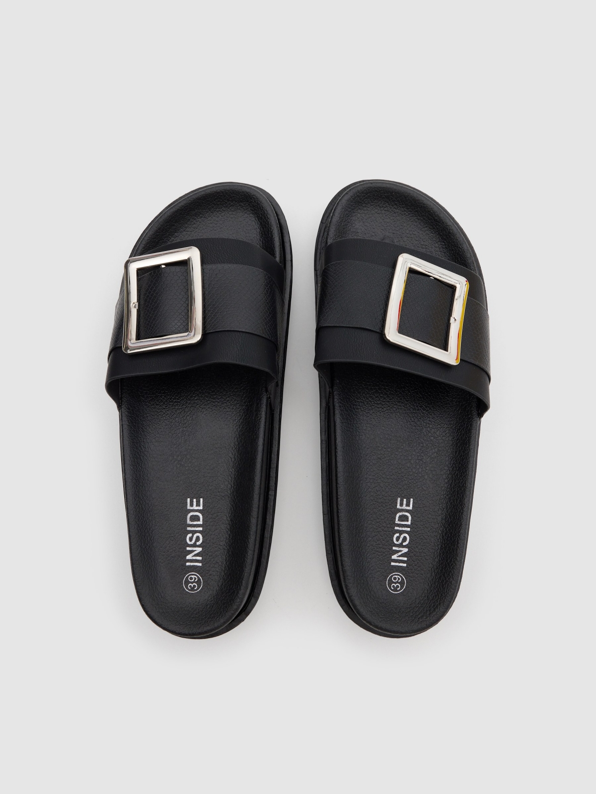 Platform buckle black zenithal view