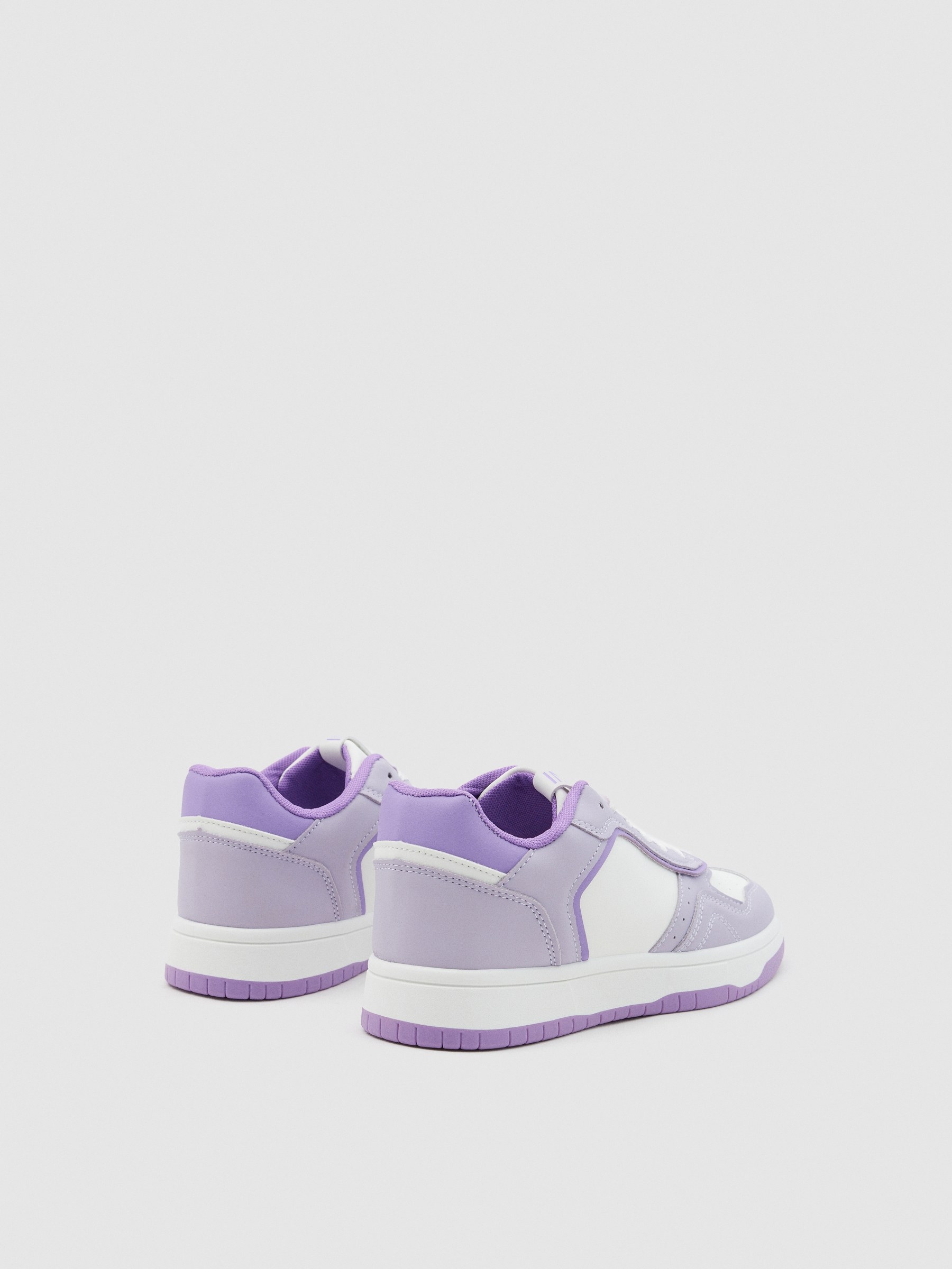 Deportiva skater combinada blanco