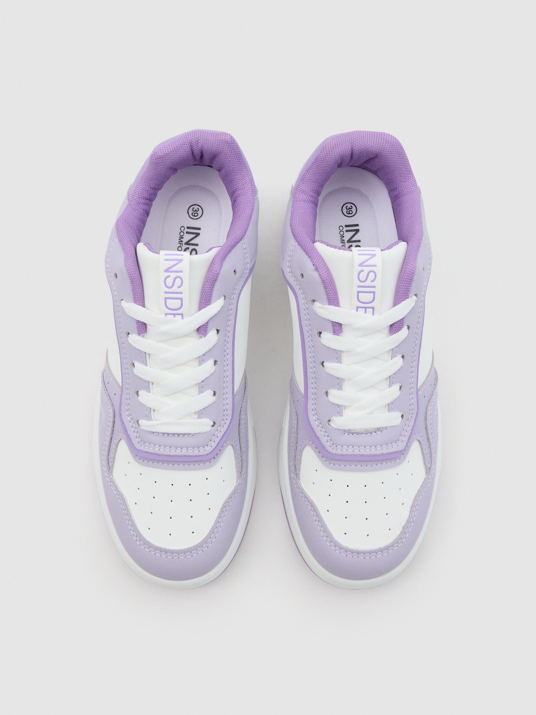 Combined skater sneaker white