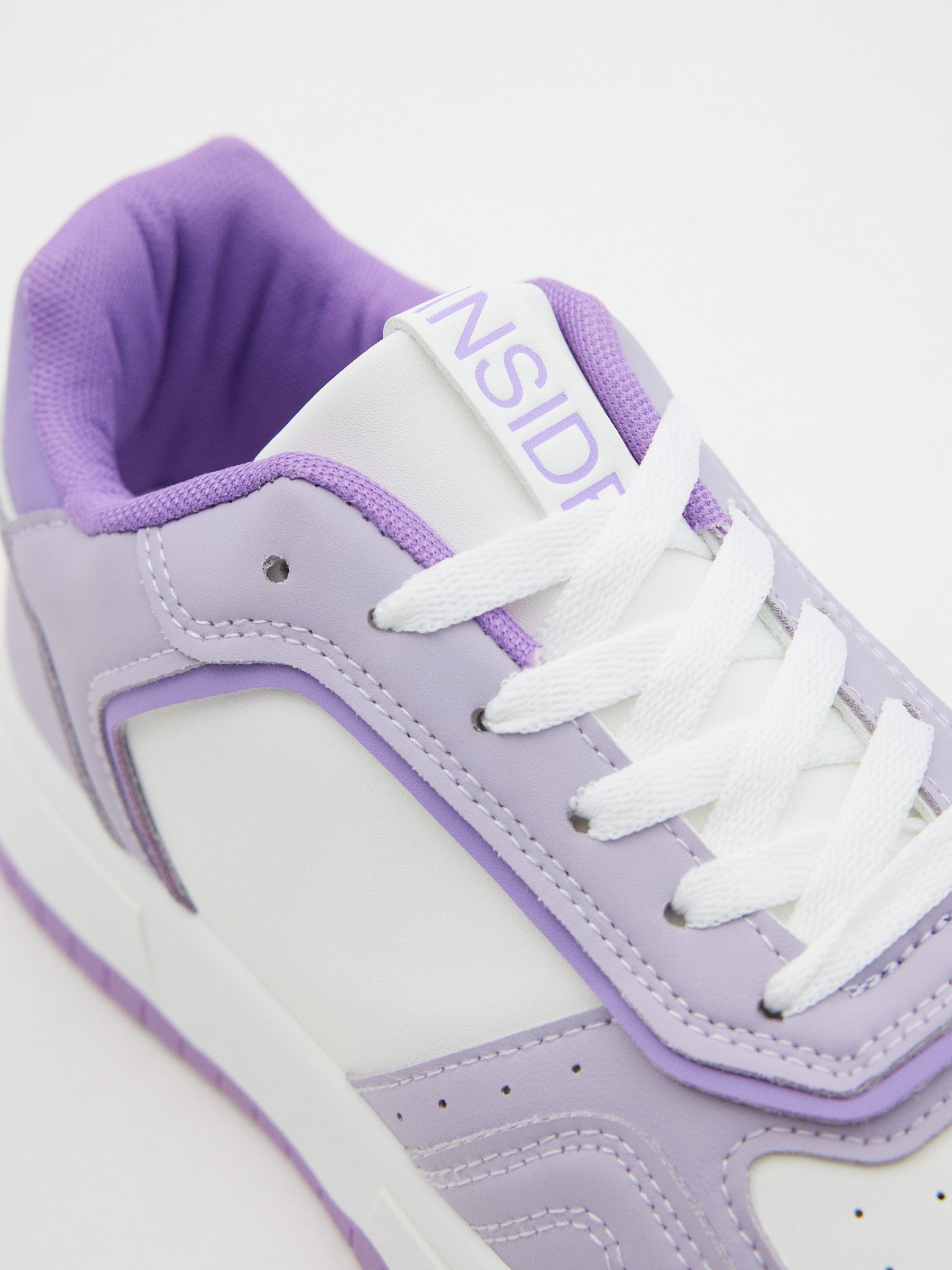 Combined skater sneaker white