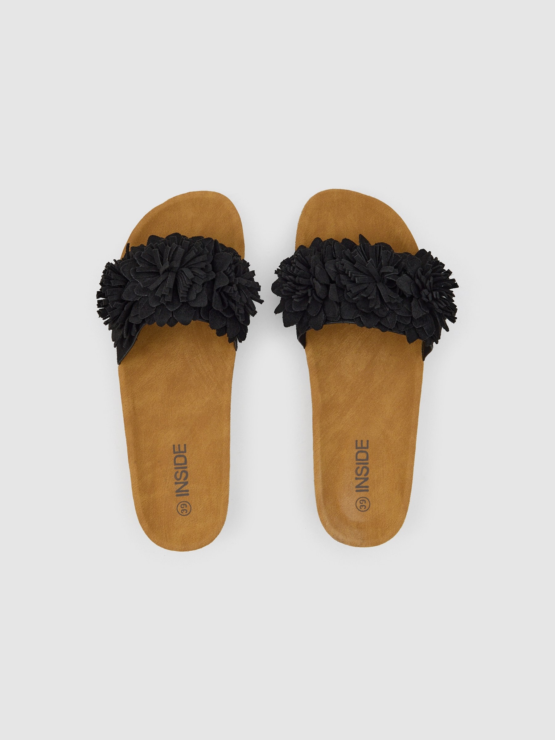 Cunha flores preto/bege