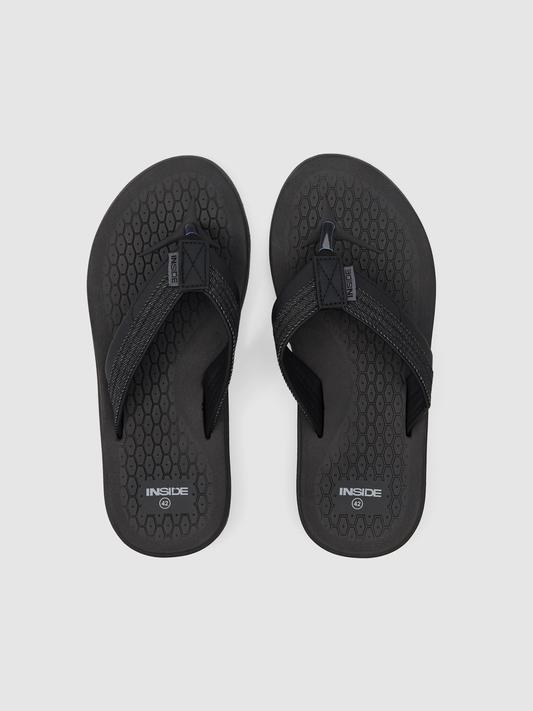 Black denim sandals black