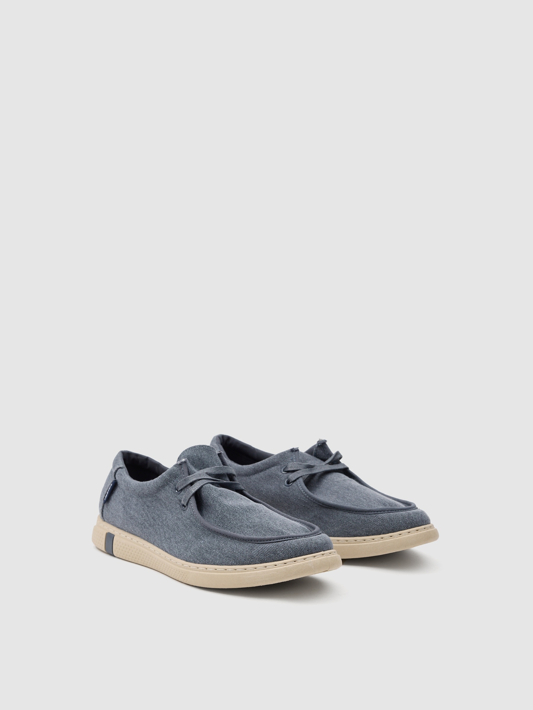 Denim canvas sneaker steel blue