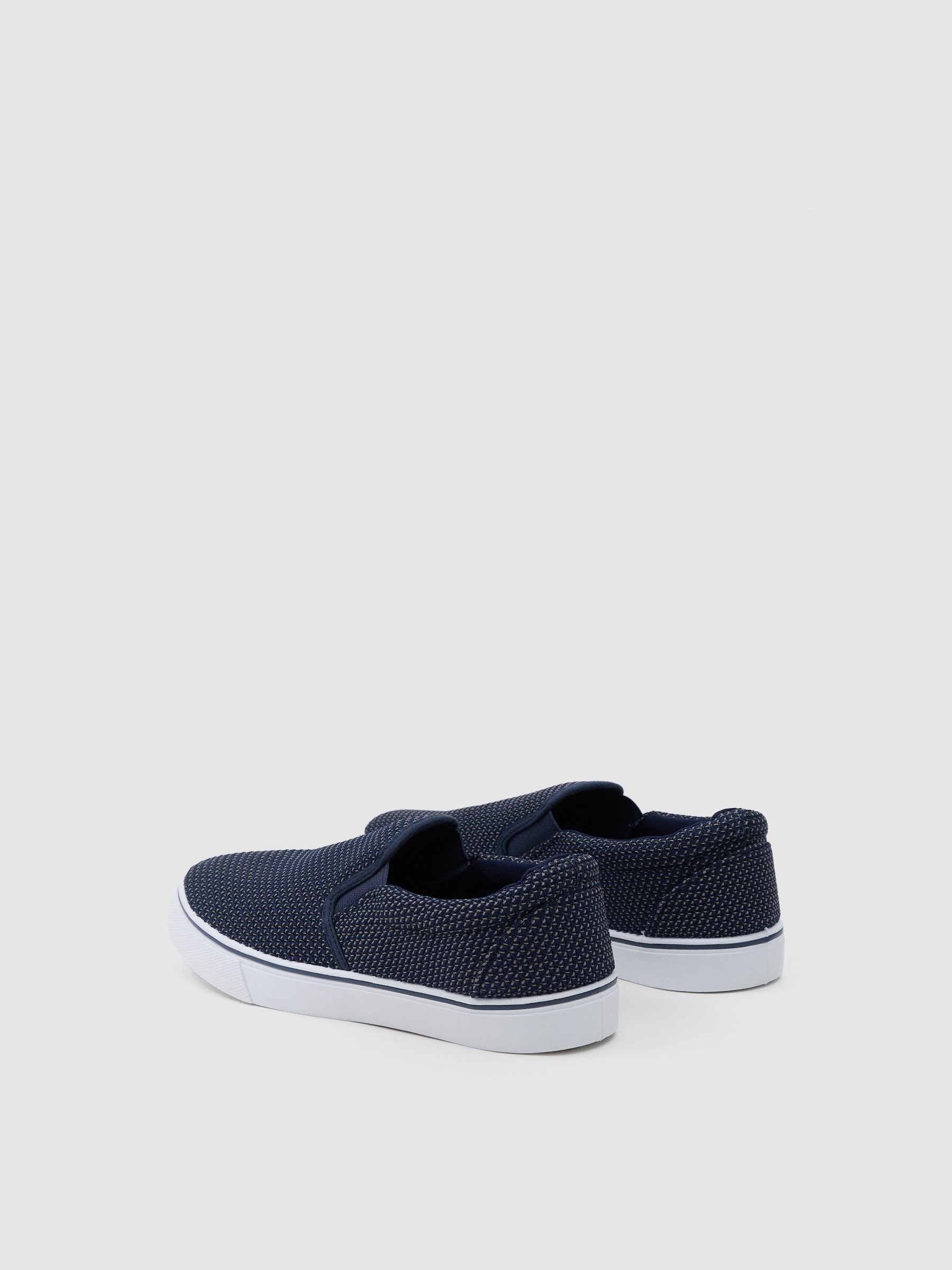 Bamba nylon azul acero