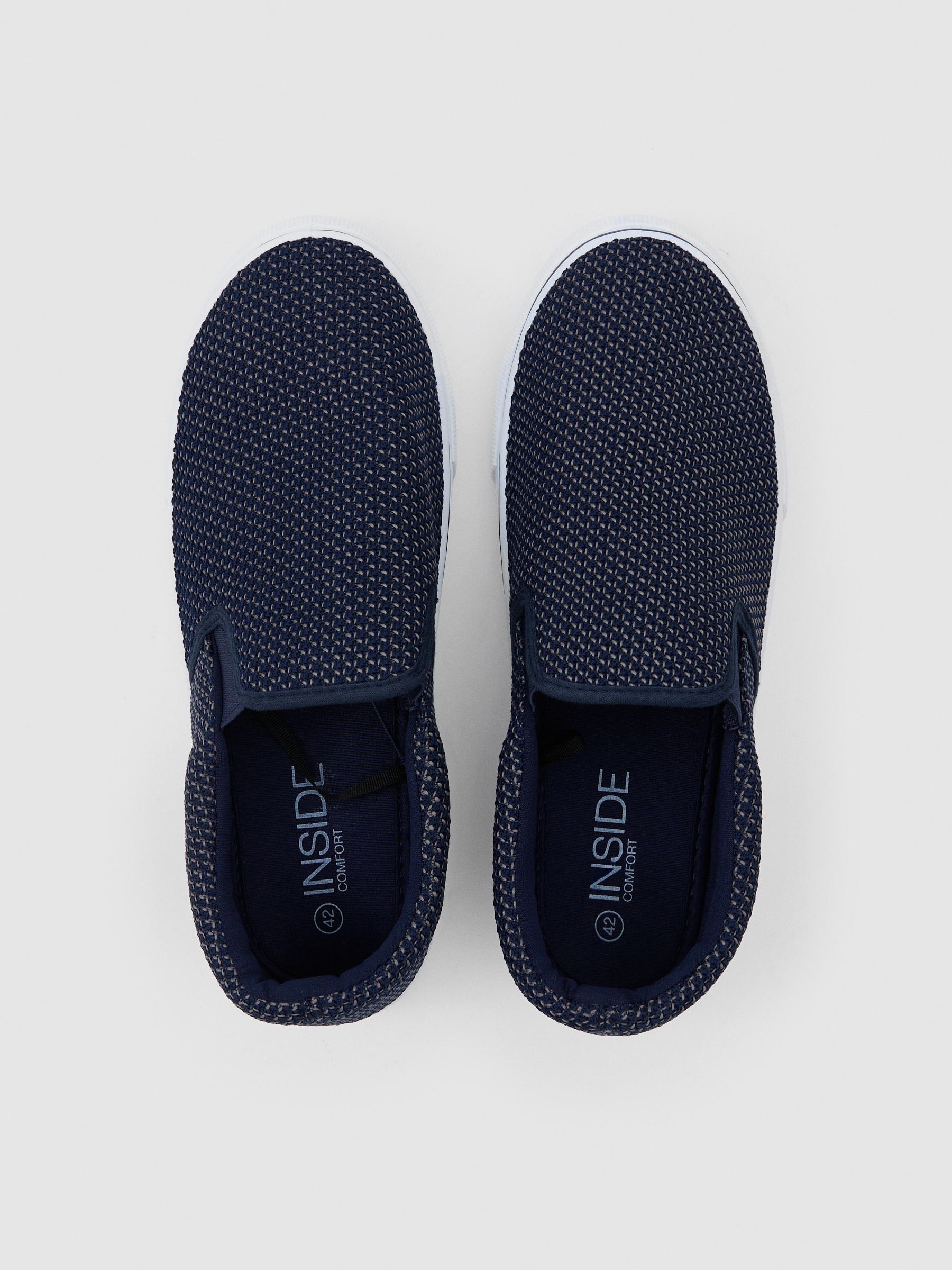 Bamba nylon azul acero